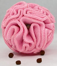 Puppy and Small Breed Snuffle Interactive Foraging Dog Puzzle Ball Toy Pink
