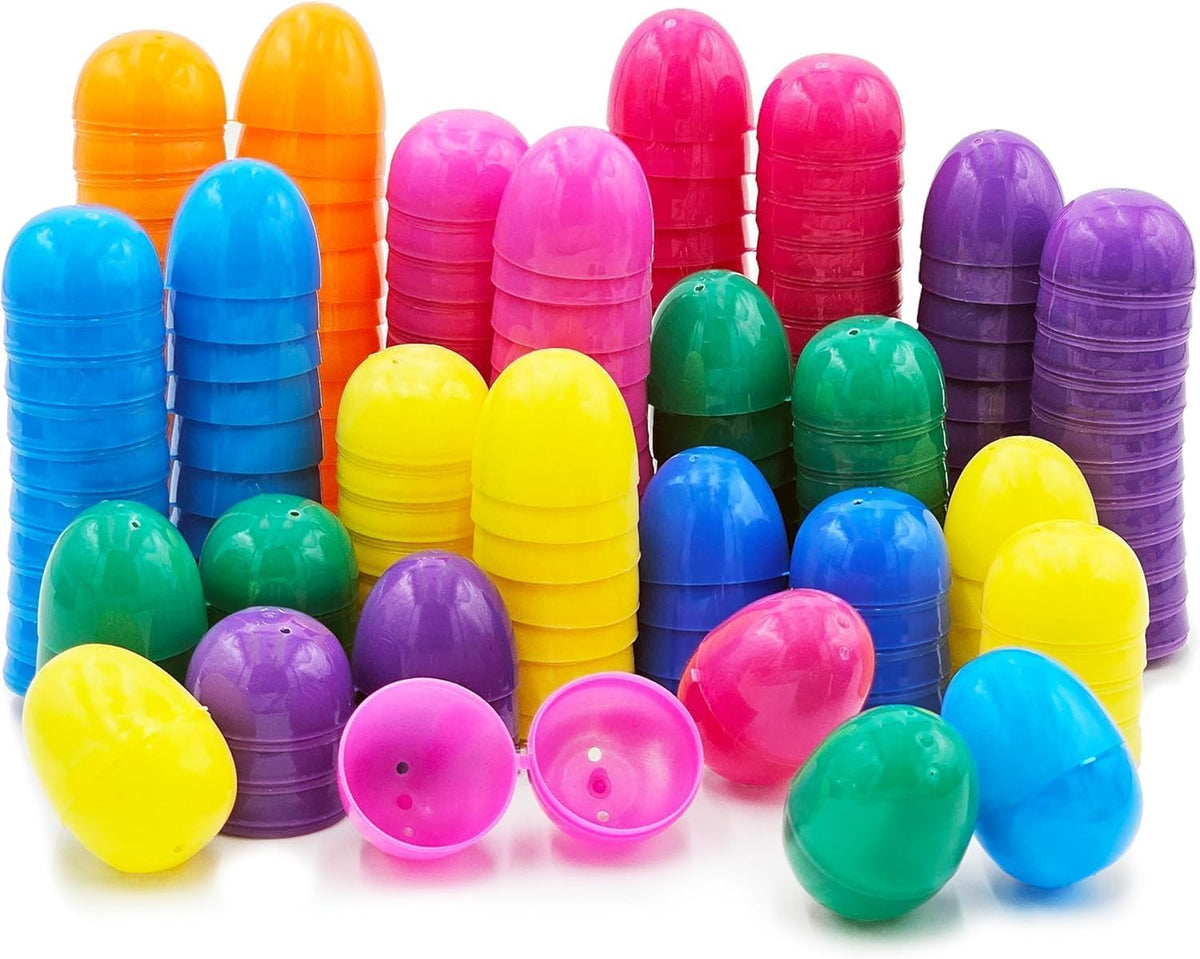 The Dreidel Company Fillable Easter Eggs 50-Pack with Hinge Bulk - 150-Pack