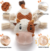 Dog Toy, Large Dog Squeaky Toys - Cow - image 2