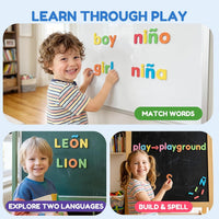 JoyCat 238 Pcs Magnetic Letters Kit with Double-Sided Board – Fun for Kids & Family - English & Spanish Letter Set - image 4