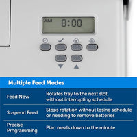PetSafe Automatic Dog Feeder, 5 Meals, 40 oz Capacity, Plastic, for Dry Food, Multiple Pets (Pack of 2)