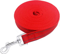 Nylon Training Dog Leash for Small Medium Large Dogs, Camping - Reflective Red / 100ft - image 3