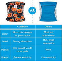 CuteBone Male Dog Diapers Small 3 Pack Halloween Puppy Diapers DM31S