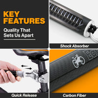 V2.0-180° Rotating Dog Bike Leash - Blue - image 4