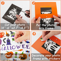 30 Packs Halloween Arts and Crafts for Kids Picture Frame Craft Kits - Halloween - image 4