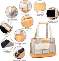Cat Carrier, Dog Carrier, Pet Carrier - Beige - image 3