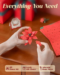 rowood 3D Puzzles for Adults - Poinsettia - image 4