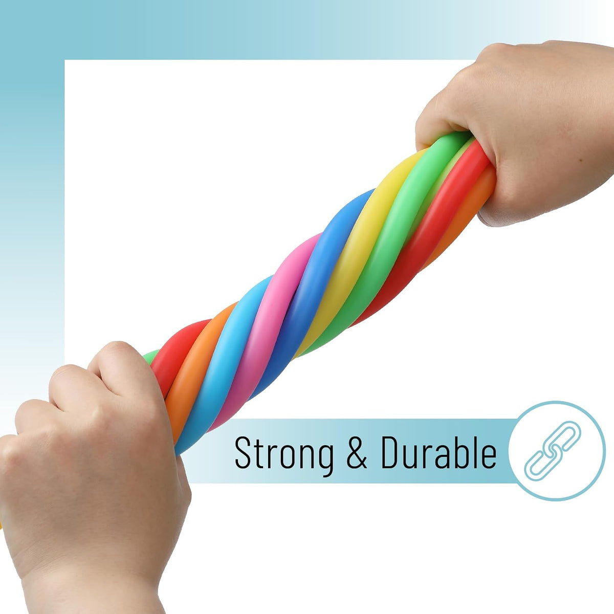 Mr. Pen, Monkey Noodle Fidget Toy, Colorful - Rainbow Rocket / 9 Pack - image 3