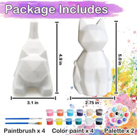 Goodyking Paint Your Own Cat Lamp Kit - Cat & Laying Cat 2pcs - image 2