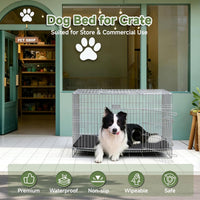 Outdoor XL Dog Crate Pad Bed, Waterproof Wipeable Mat, 41" - Black / 41"L x 27"W x 1.2"Th - image 2