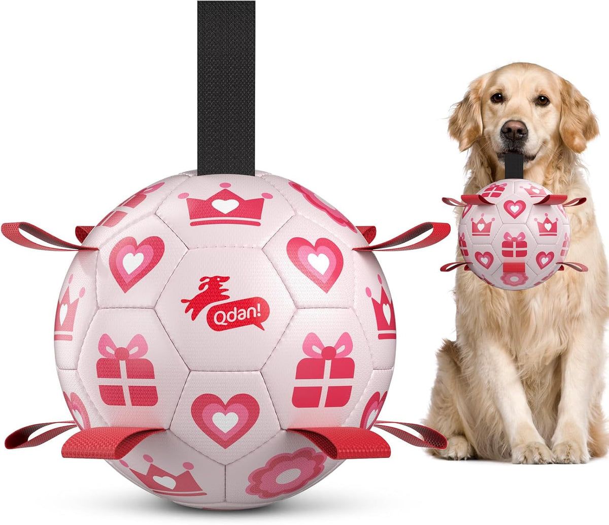 QDAN Dog Balls, Herding Balls for Dogs - Pink / Large Size 3 (8 Inch)