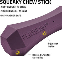 Playology Squeaky Chew Stick Scented Dog Toy - Medium / Bacon - image 2