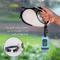 SVD.PET Dog Poop Bag Dispenser, Waste Bag Retractable, Black – Essentials for Dogs - 1-Pack -Columbia Blue - image 3
