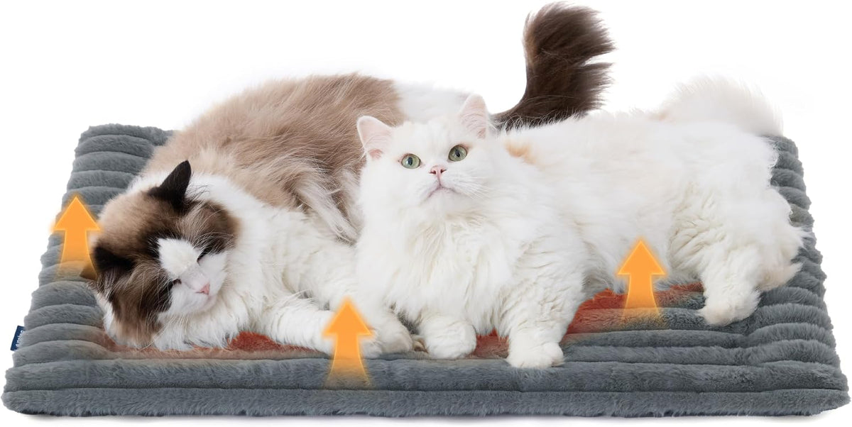 Bedsure ComfyFleece Self Warming Cat Bed Mat - Formal Grey / 30.0"L x 20.0"W