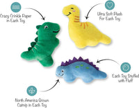 Fringe Studio, Off THE Scales Durable Cotton Canvas Cat Toy - Rawr-Some Crew - image 3