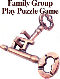 MAGIKON Metal Brain Teaser, Traditional Keys Shaped Puzzle Toy – Fun for Kids & Family - Normal (Pack of 2) - image 4