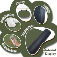 Cat Food Mat Small, 20''x12'' Absorbent Cat Feeding Mat - 20''x12'' / Dark Green - image 4