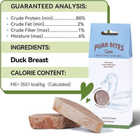 OPET Freeze Dried Duck Cat Treats, Single Ingredient Grain Free High Protein Pet Food for Cats and Dogs, Healthy Training Snacks，Freeze Dried Duck Breast Sliced Fillets (Duck Breast, 1.48 Ounce)