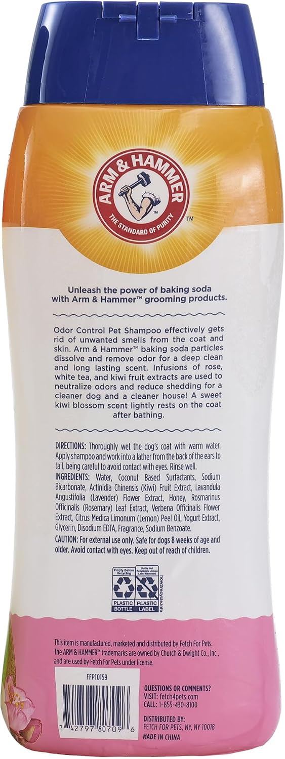 Arm & Hammer Deodorizing Dog Shampoo - Kiwi Blossom / 20 Fl Oz (Pack of 2) - image 3