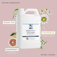 TrueBlue Grapefruit & Chamomile Concentrated Deodorizing Dog Shampoo – Cleansing Wash, Moisturizing – Toxin Free, Natural Botanical Blend – Tearless – 1 Gallon