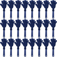 24 royal blue plastic hand clapper noisemakers, 7.5 inches long - view 4