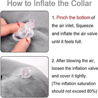 Soft Inflatable Dog Cat Cone Collar – Pet Recovery & Protective Dog Neck Collar for Small Dogs Cats to Prevent Scratching, Licking