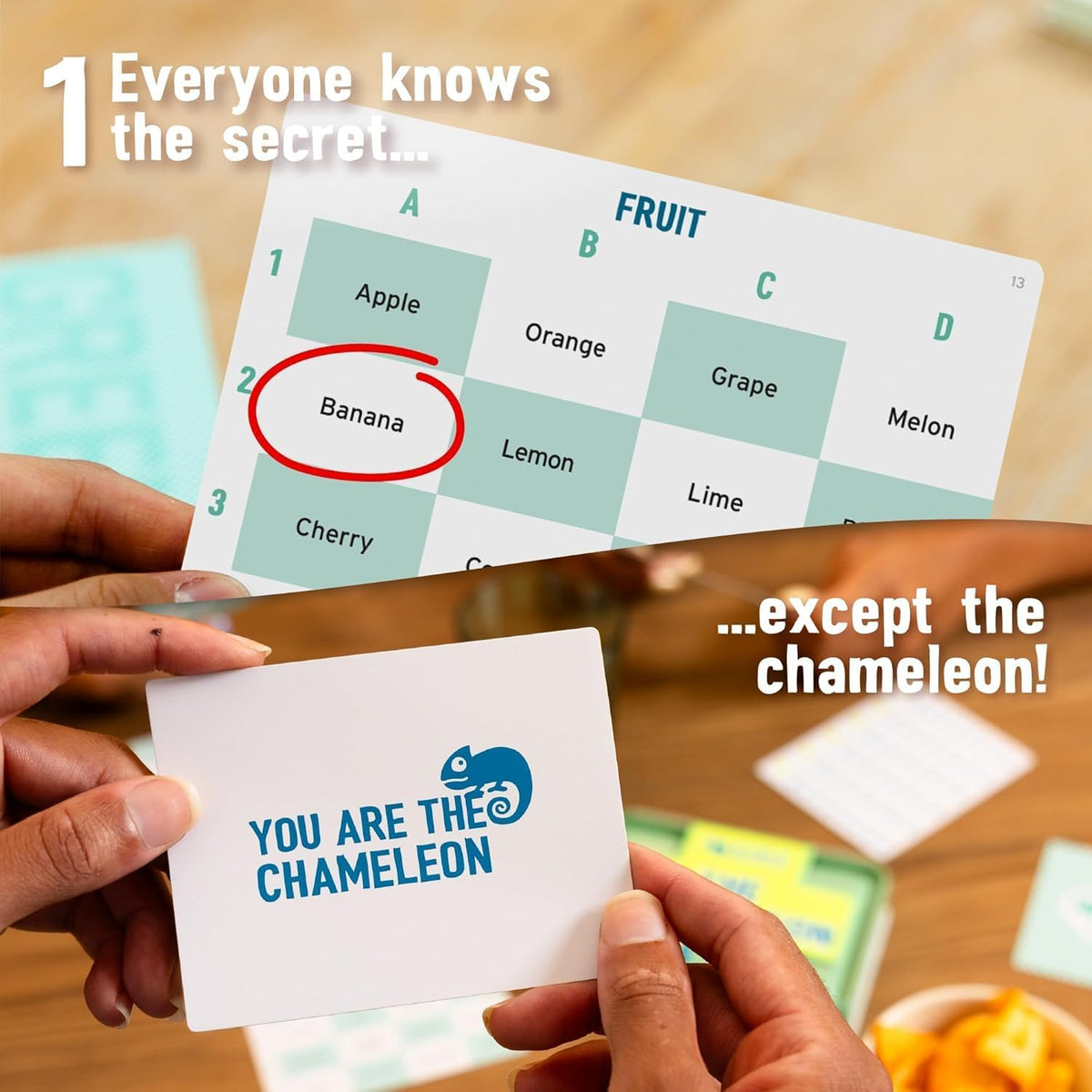 The Chameleon Board Game: Award-Winning Catch The Traitors Party Game – Fun for Kids & Family - Big Potato The Chameleon Travel - image 3