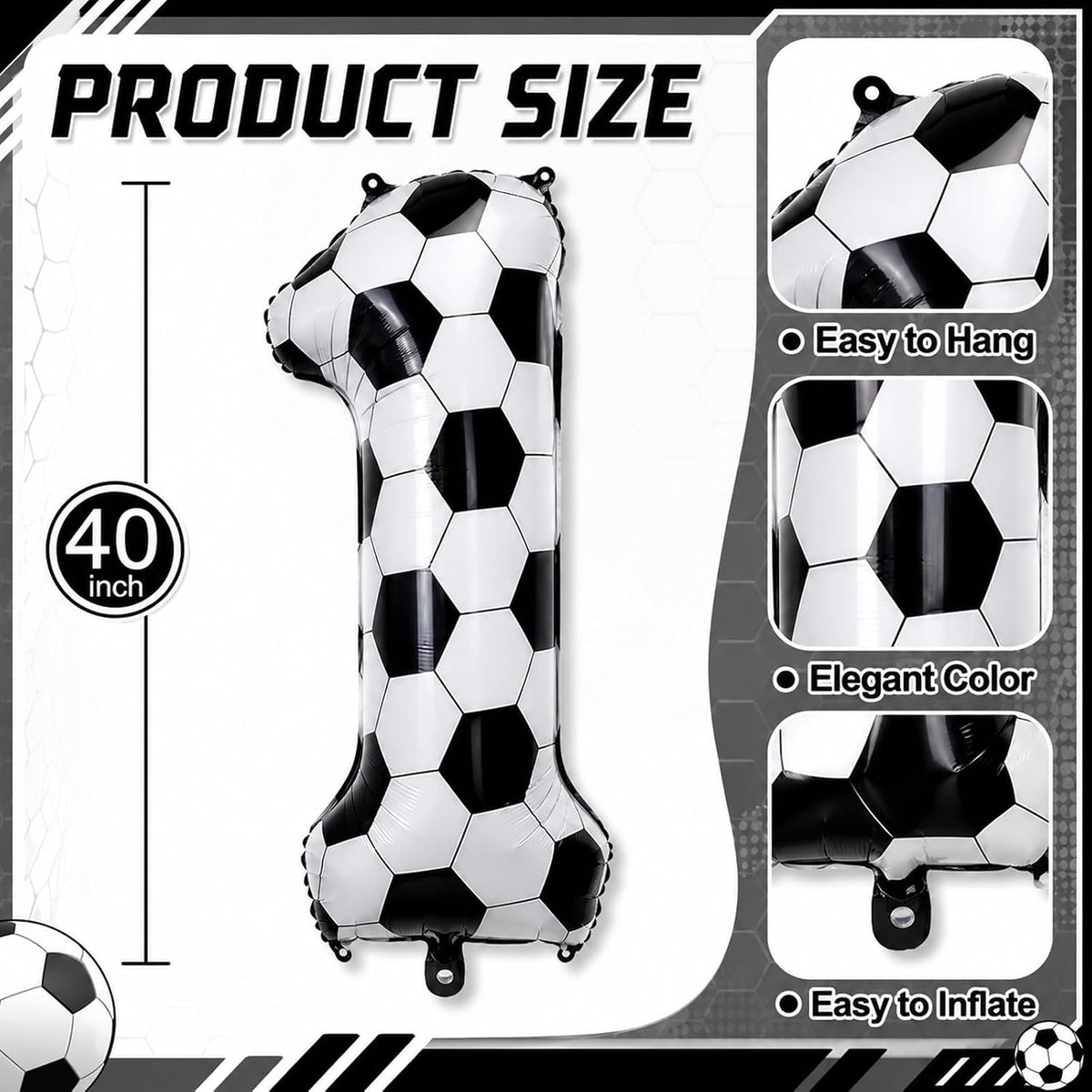 40'' Purple K-pop Number 5 Balloon for Girl 5th Birthday Party - Soccer / Number 10 - XXL - image 2