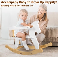 Belleur Rocking Horse for Kids 1-3 Years Old - White - image 3