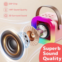 Karaoke Machine for Kids Adults - Pink - image 4