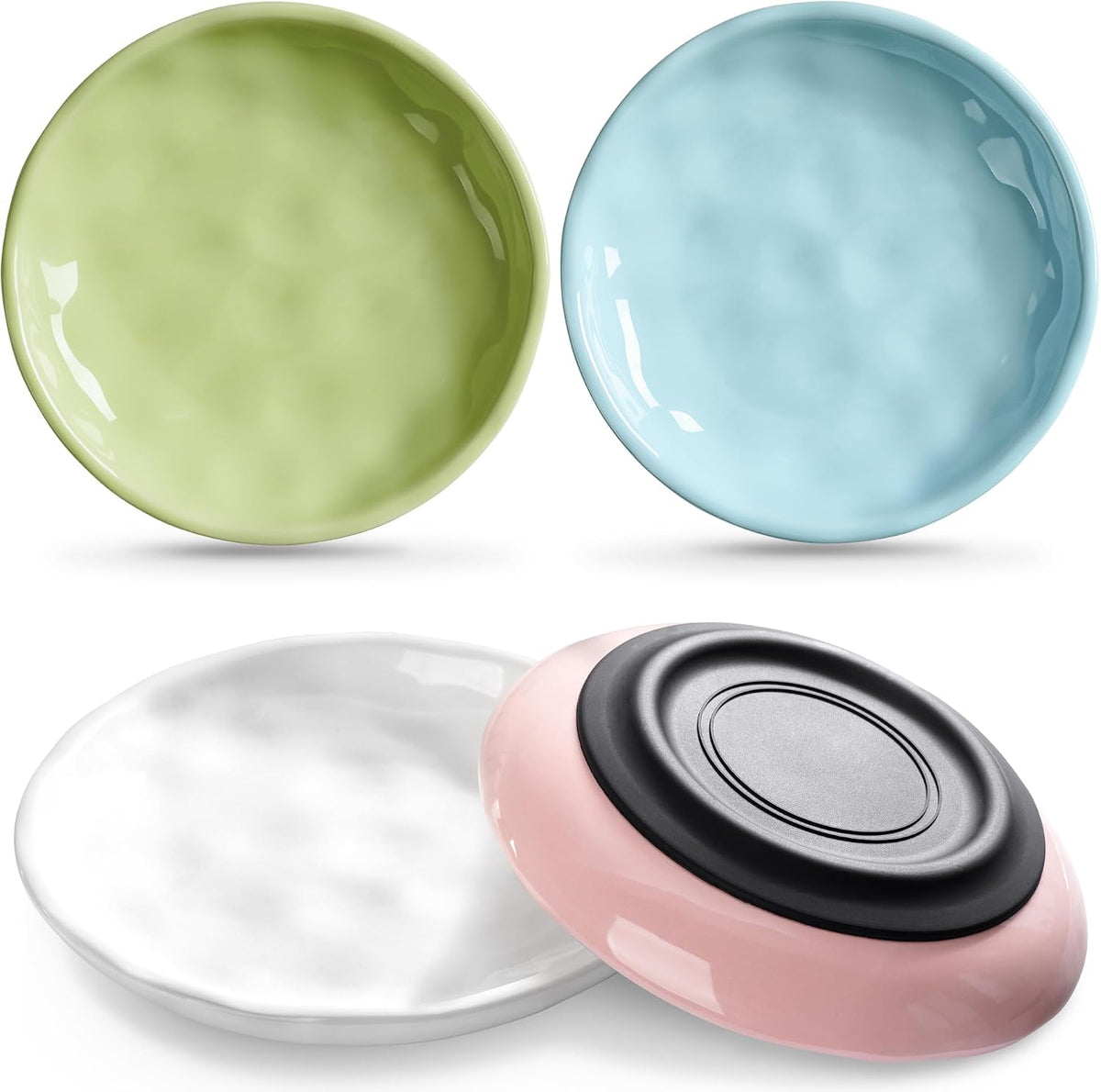 No Spill Cat Bowls, Cat Food Bowl - Wave-4 Pack