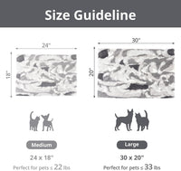 Self Warming Cat Pad, 24" x 18" - Gray / 30 x 20 in - image 2