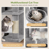 Globlazer F66 Corner Cat Tree - Light Grey / 66 inch - image 3