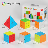 Vdealen Speed Cube Set, 2x2 4x4 Pyramid Mirror Dodecahedron Magic Cube Pack, Puzzle Cube Bundle - 6 Pack-Cube Set - image 2