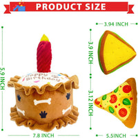 Squeaky Monkey Dog Toy for Large Dogs – Essentials for Dogs - Cake Shape - image 3