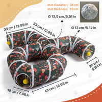 Cat Tunnel for Indoor Entertainment - Octopus-shaped With Mat - image 2