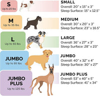 Furhaven Orthopedic Dog Bed for Large Dogs w/ Removable Bolsters & Washable Cover, For Dogs Up to 125 lbs - Faux Fur & Velvet Sofa - Smoke Gray, Jumbo Plus/XXL