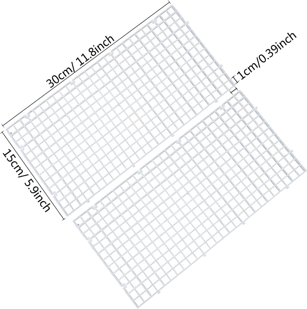 Aquarium Plastic Grid Divider Tray Egg Crate - 2 Pcs S - image 2