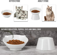 Detachable Elevated Cat Bowls - White - image 4