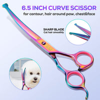 Gimars Titanium Coated Professional 6 in 1 4CR Stainless Steel Dog - Colorful 6 in 1 - image 4