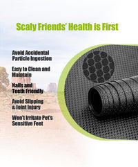 Bearded Dragon Tank Accessories, Reptile Substrate Floor - Black - image 2