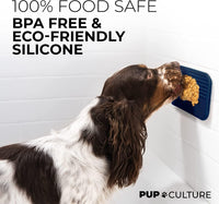 Dog Lick Mat for Dogs, Feeding Pad for Anxious Pets Plus 4 Different Puzzles for Mental Stimulation - 2 Pack / Navy - image 3