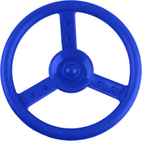 Haconba 10 inch blue plastic playground steering wheel with mounting hardware