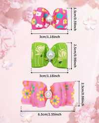 PET SHOW 20pcs Halloween Small Dog Hair Bows with Rubber Bands - 100Pcs Daily-A - image 2