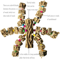 Macaw Toys Extra Large Parrot Toys Natural Wood Bird Chewing Toys - A: Pepper Wood - image 3