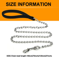 Heavy Duty Metal Dog Leash - 4 FTx3 mm (0-80 lbs) - image 4