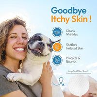 Bulldog Wrinkle Wipes for Dogs – Deodorizing & Soothing with Honeysuckle Extract – Non-Irritating, Cleans Wrinkles, Folds, Paws & Tail Pockets – for Bulldogs, Pugs & Frenchies (100 Count)