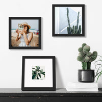 upsimples 50x70cm Puzzle Frame, Wall Decor Frames - Black / 8x8 - image 2
