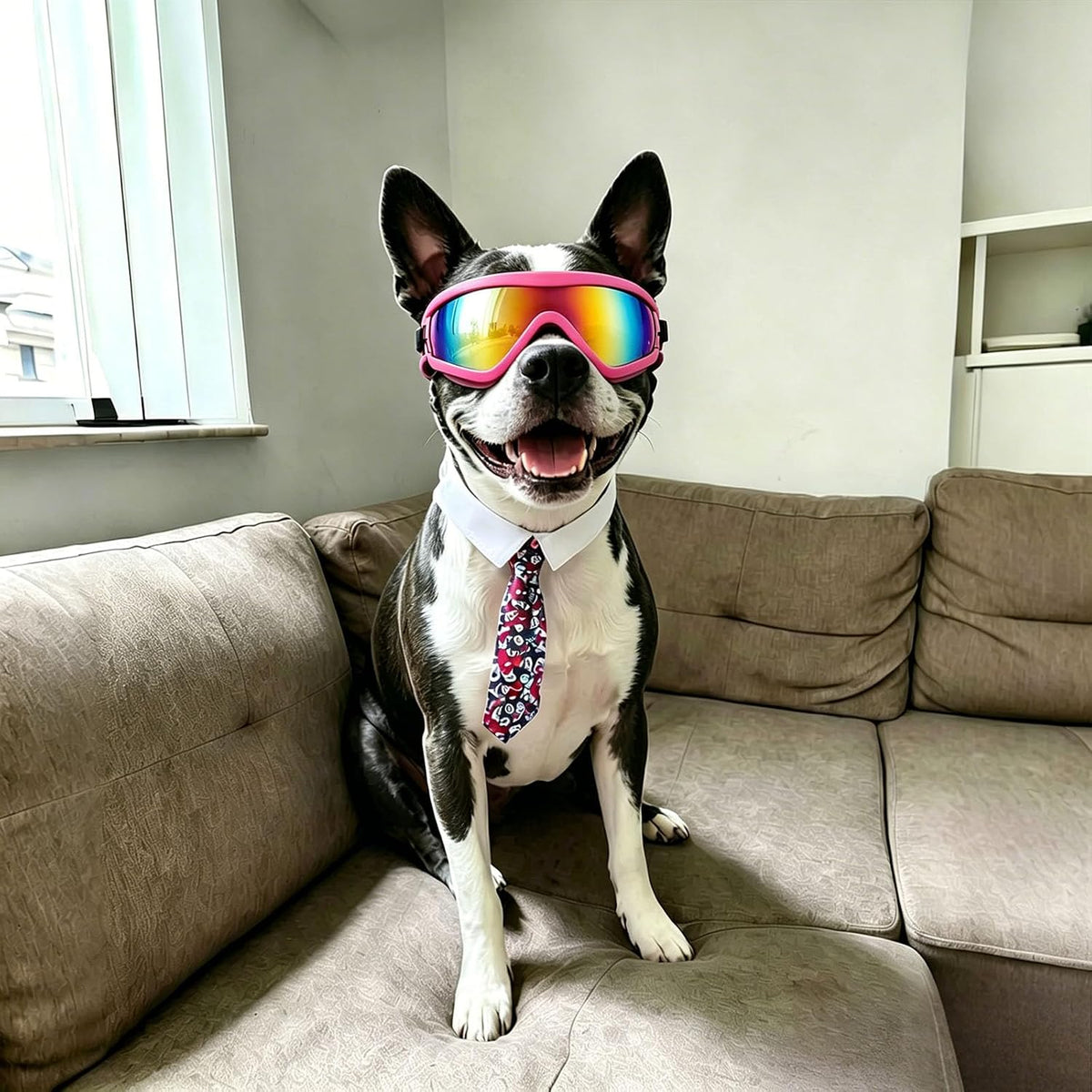 Dog Goggles for Small Breeds - Medium / Pink - image 2