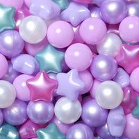 Realhaha Ball Pit Balls Star Shapes Plasticballs for Ballpit Playpen – Fun for Kids & Family - Purple / 500